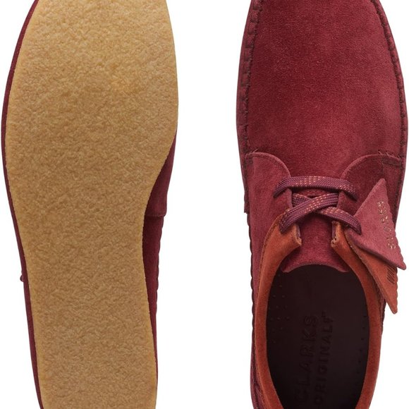 Clarks Weaver Oxblood Suede